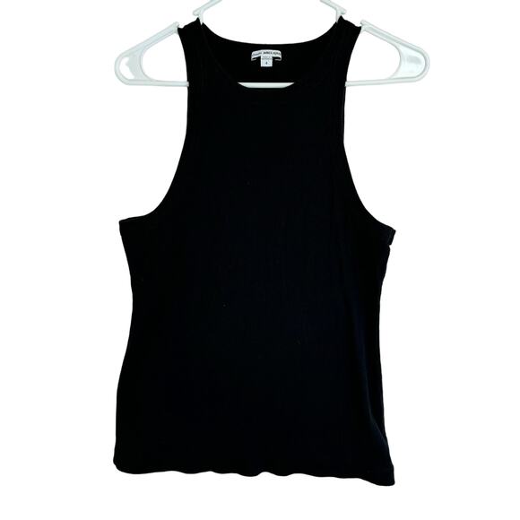 Standard James Perse Tank Top Women's Black Ribbed size 4 - Picture 1 of 5